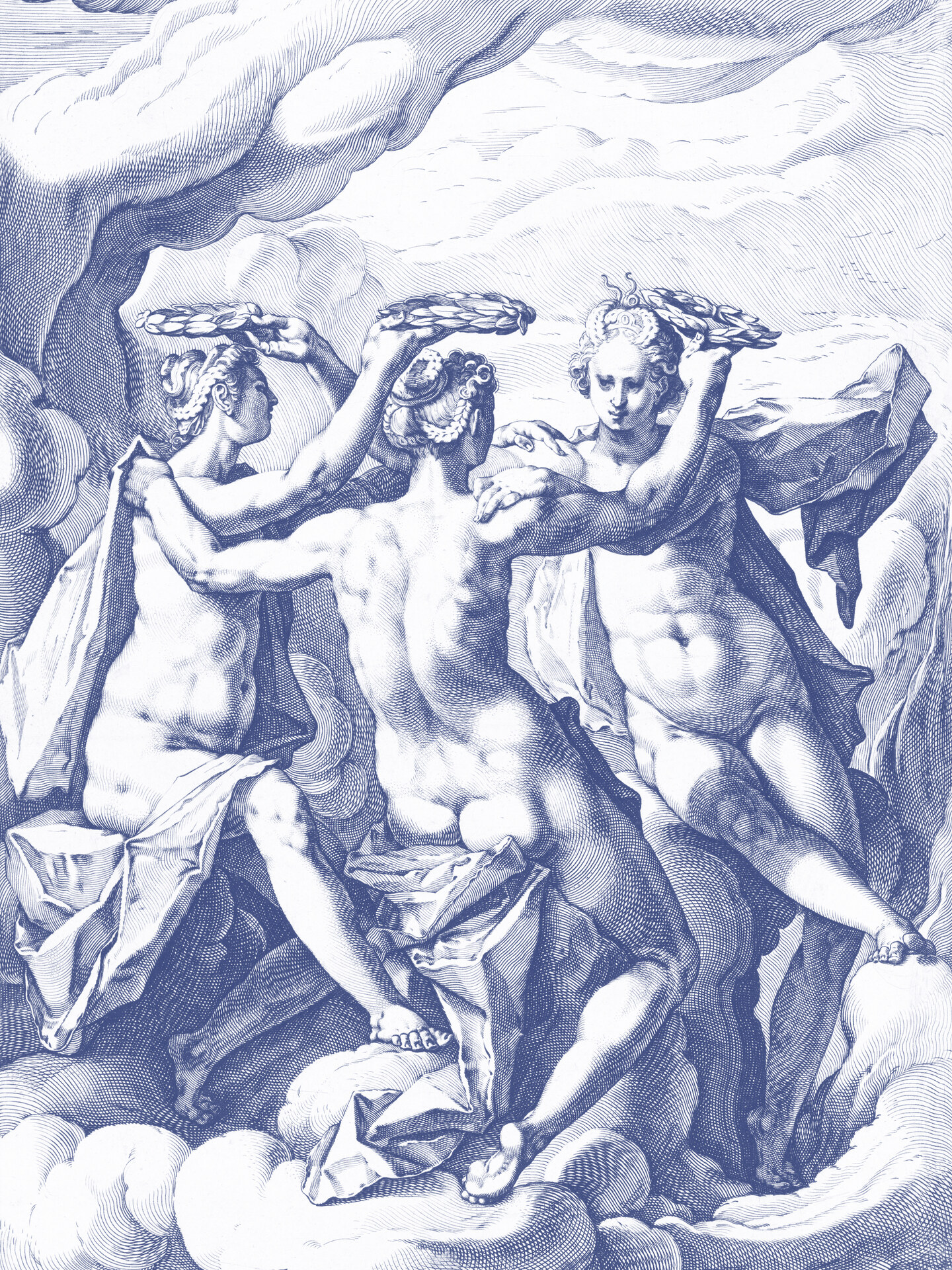 
      Jacob Matham, Drie gratiën, 1588
      